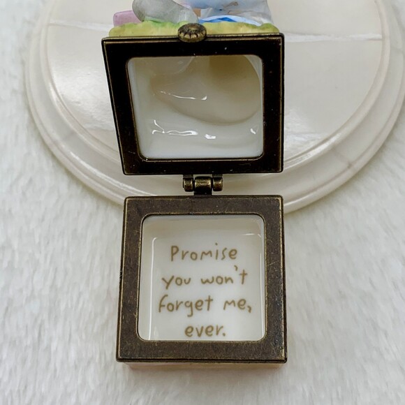 Disney Classic Pooh Christopher Robin Porcelain Hinged Trinket Box Vintage 90s - Picture 9 of 13